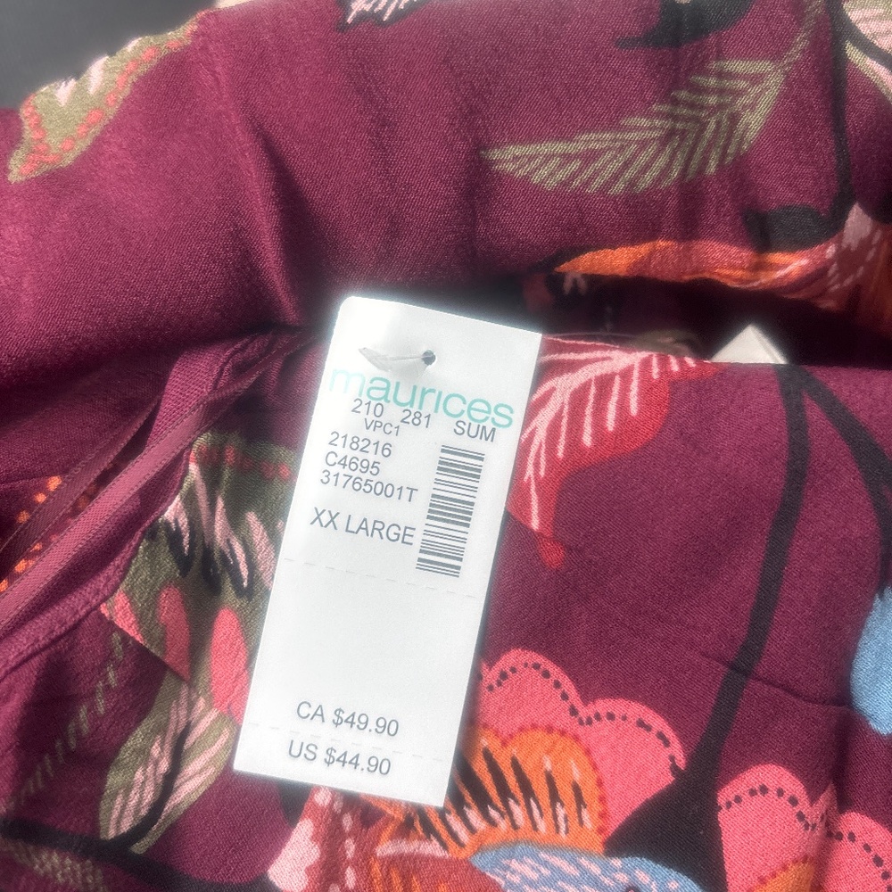 Brand new Maurice's long spaghetti strap dress